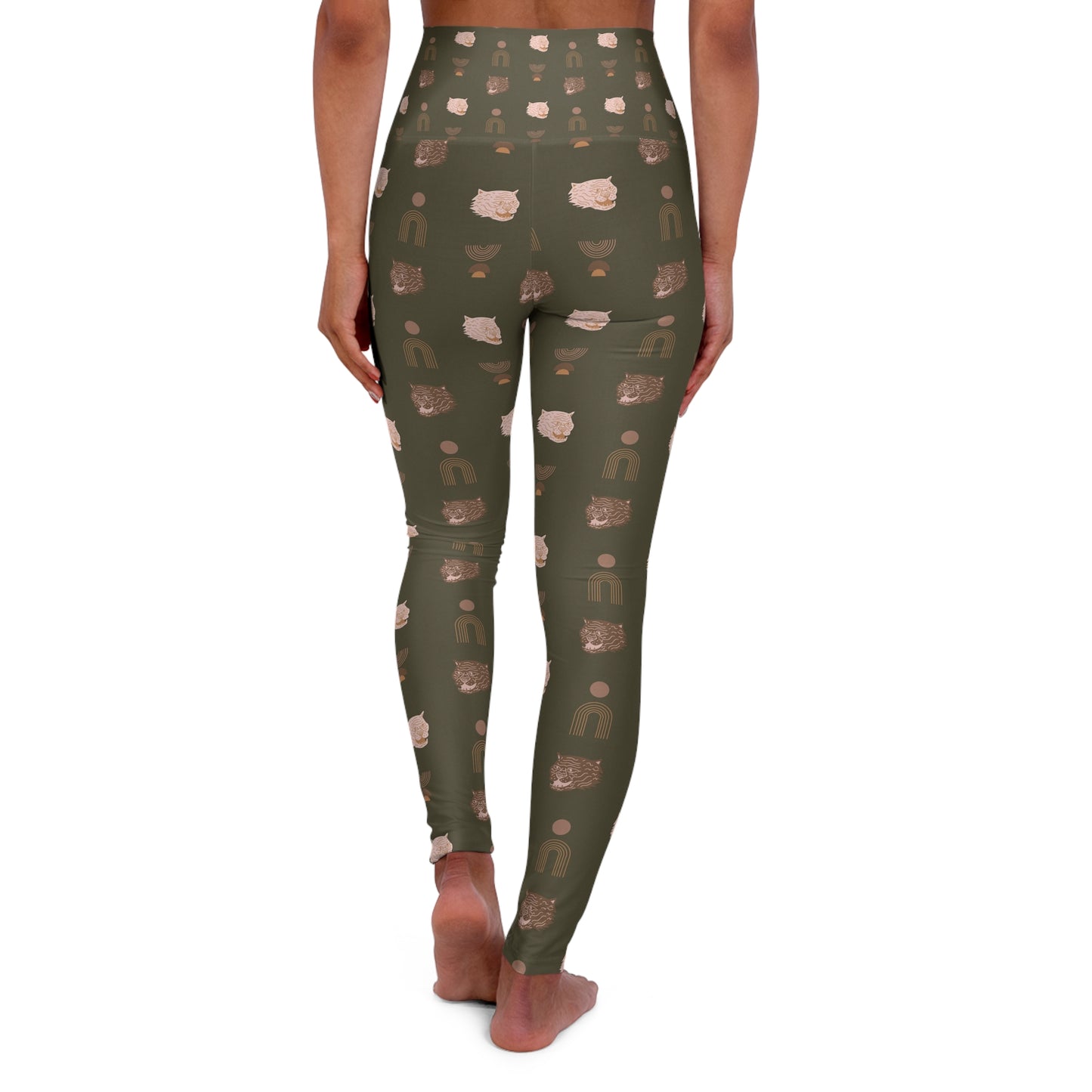 High Waisted Yoga Leggings (AOP)