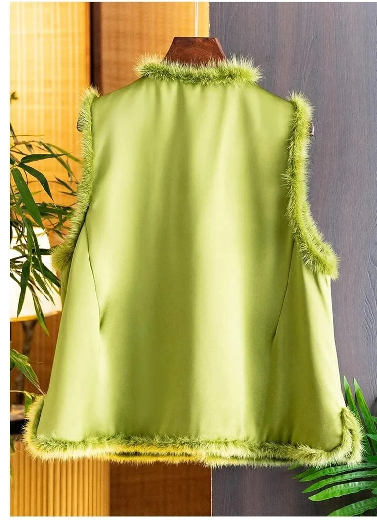 Luxury Satin Vest Embroidery