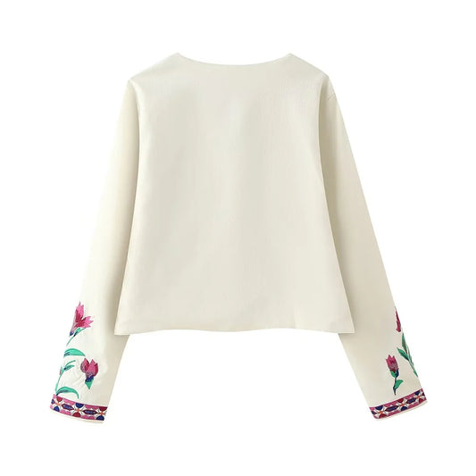 Lilium embroidered jacket