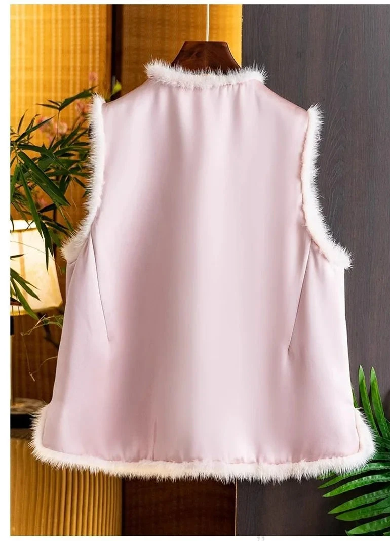 Luxury Satin Vest Embroidery