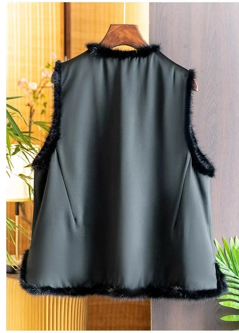 Luxury Satin Vest Embroidery