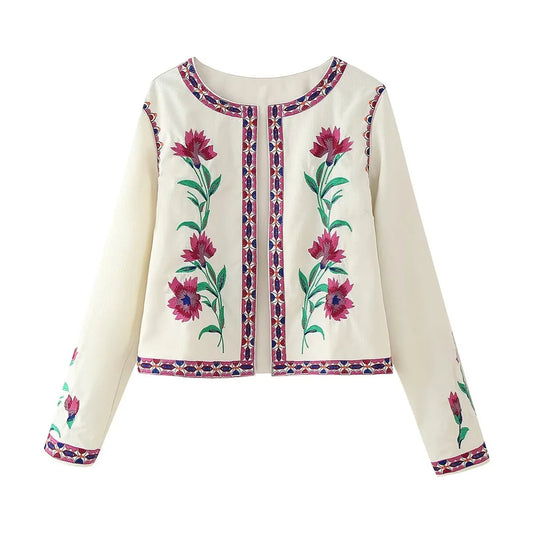 Lilium embroidered jacket